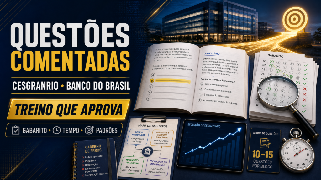 Questões Comentadas Cesgranrio para o Banco do Brasil