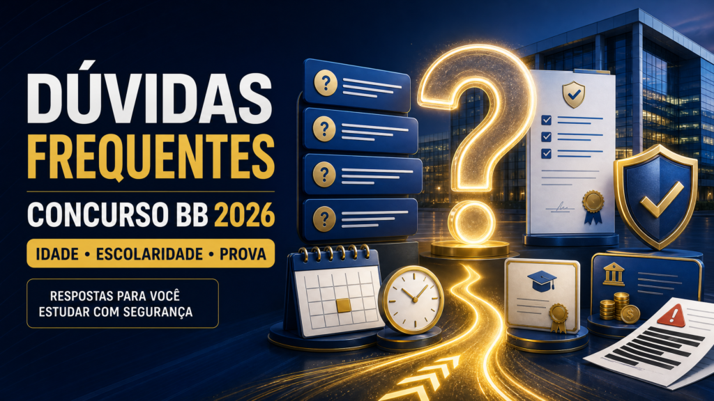 Dúvidas Concurso Banco do Brasil: Idade, Escolaridade e FAQ
