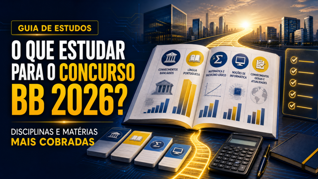 O Que Estudar para o Concurso BB 2026: Conteúdo e Matérias