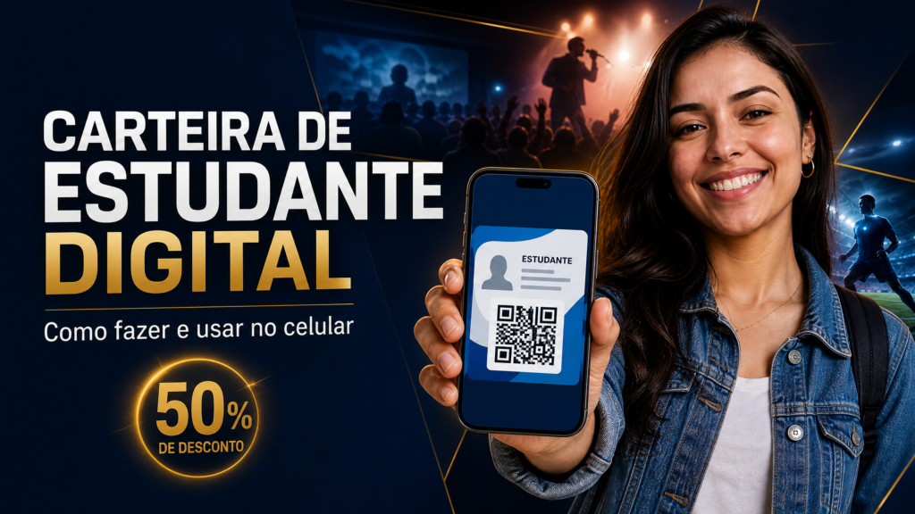 Carteira de Estudante Digital (DNE): Como Fazer e Usar no Celular